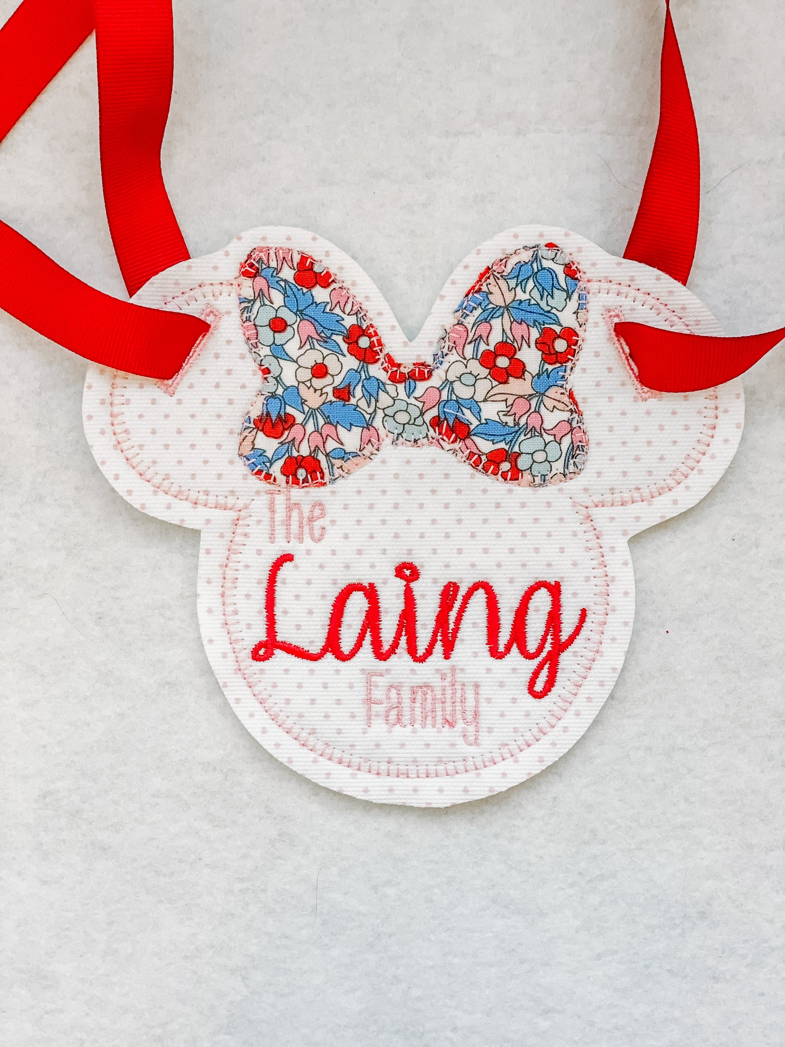 Classic Liberty Girl Mouse Stroller Tag