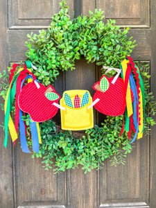 Back to school wreath Banner (crayons)