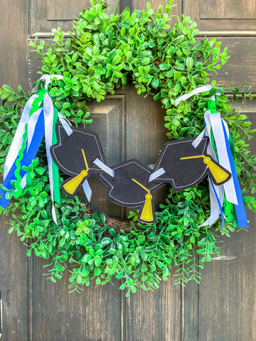 Graduation Wreath Banner