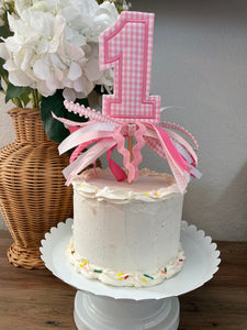 1 Cake Topper in Pink